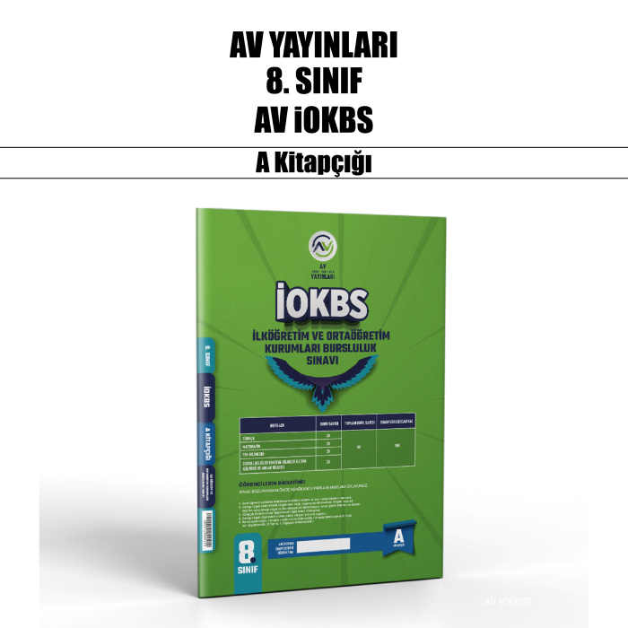 AV 08.SINIF İOKBS BURSLULUK SINAVI A - 25-26